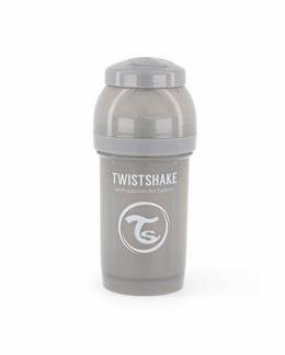 TwistShake Butelka antykolkowa 180 ml Szara 0m+