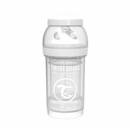 TwistShake Butelka antykolkowa 180 ml Biała 0m+