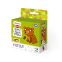 Dodo Puzzle 16 elementów Misiek Miś + kolorowanka 240219