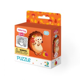 Dodo Puzzle 16 elementów Jeżyk Jeż + kolorowanka 240202