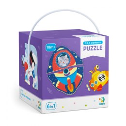 Dodo Puzzle Pierwsze Baby Transport 2-3-4 elementy 240912
