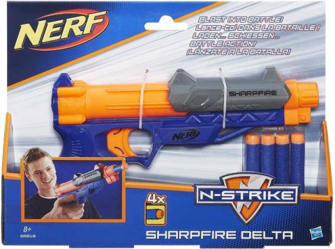 Nerf Sharpfire Delta Wyrzutnia Pistolet Hasbro