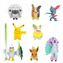 Pokemon Zestaw 8 Figurek Bitewnych Battle Ready W7