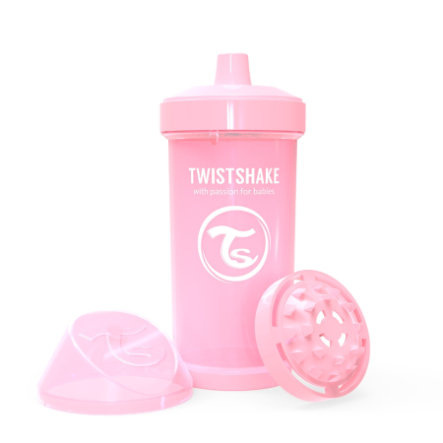 TwistShake Kubek Niekapek Mikser 360ml Różowy 12m+