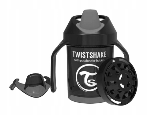 TwistShake Kubek Niekapek z Mikserem 230ml Czarny